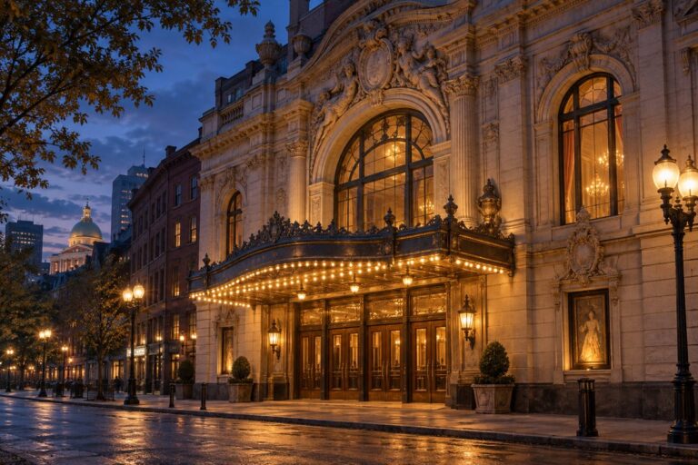 AI-created editorial interpretation of Cutler Majestic Theatre in Boston
