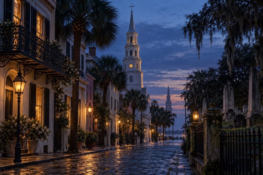 AI-created editorial interpretation of Charleston in Charleston