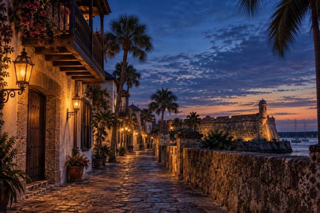 AI-created editorial interpretation of St. Augustine in St. Augustine